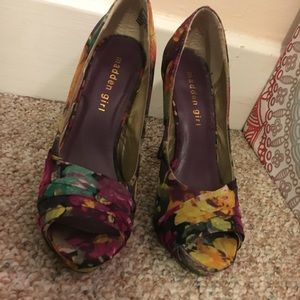 Madden Girl Floral Heels